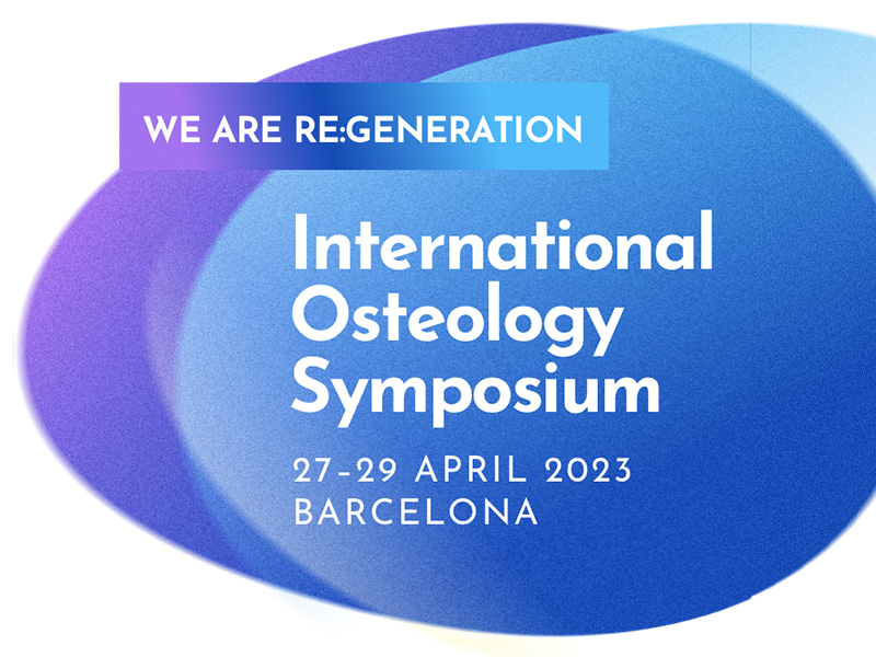 International Osteology Symposium. Barcelona. 2729 Abril 2023